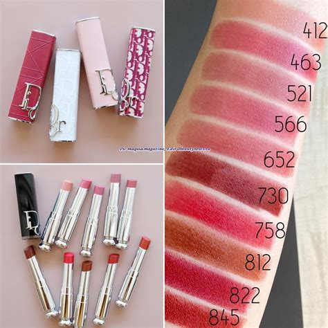 dior dior addict refillable shine lipstick|dior lipstick color chart.